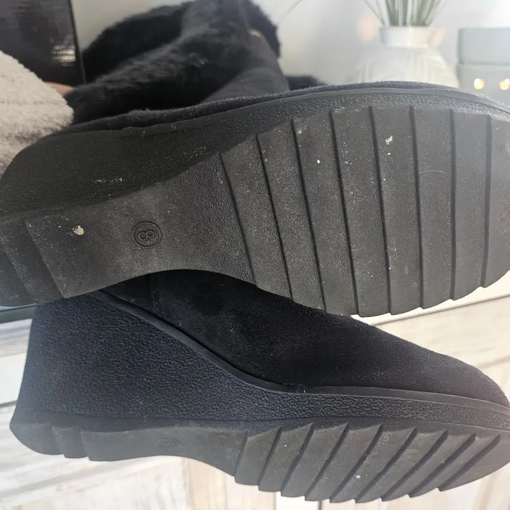 NFL Black and Gold Winter Boots